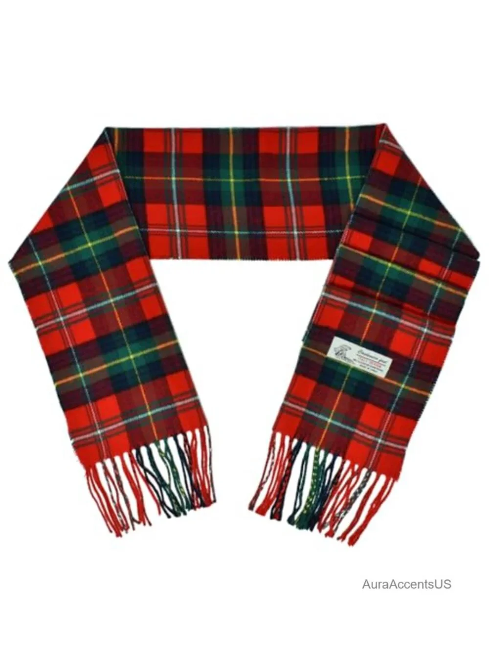 Cashmere Feel Winter Scarf Plaid Pattern Unisex 72